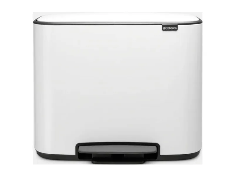 Pedalspand Brabantia Bo, 3 x 11 ltr. hvid