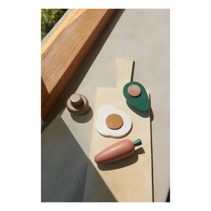 Liewood Légumes en bois - Set de 4 | Vert