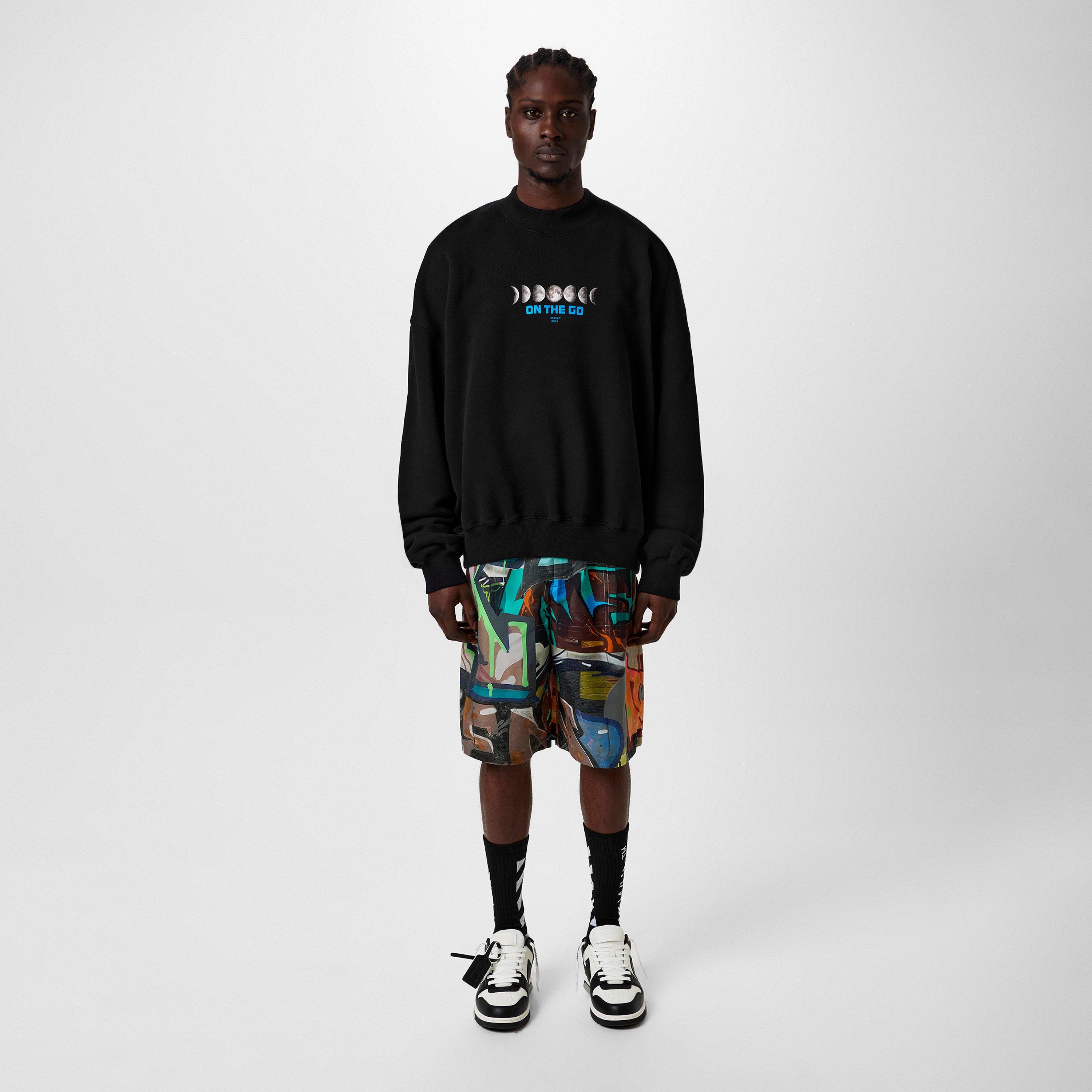 Off White Graffiti Bermuda Shorts