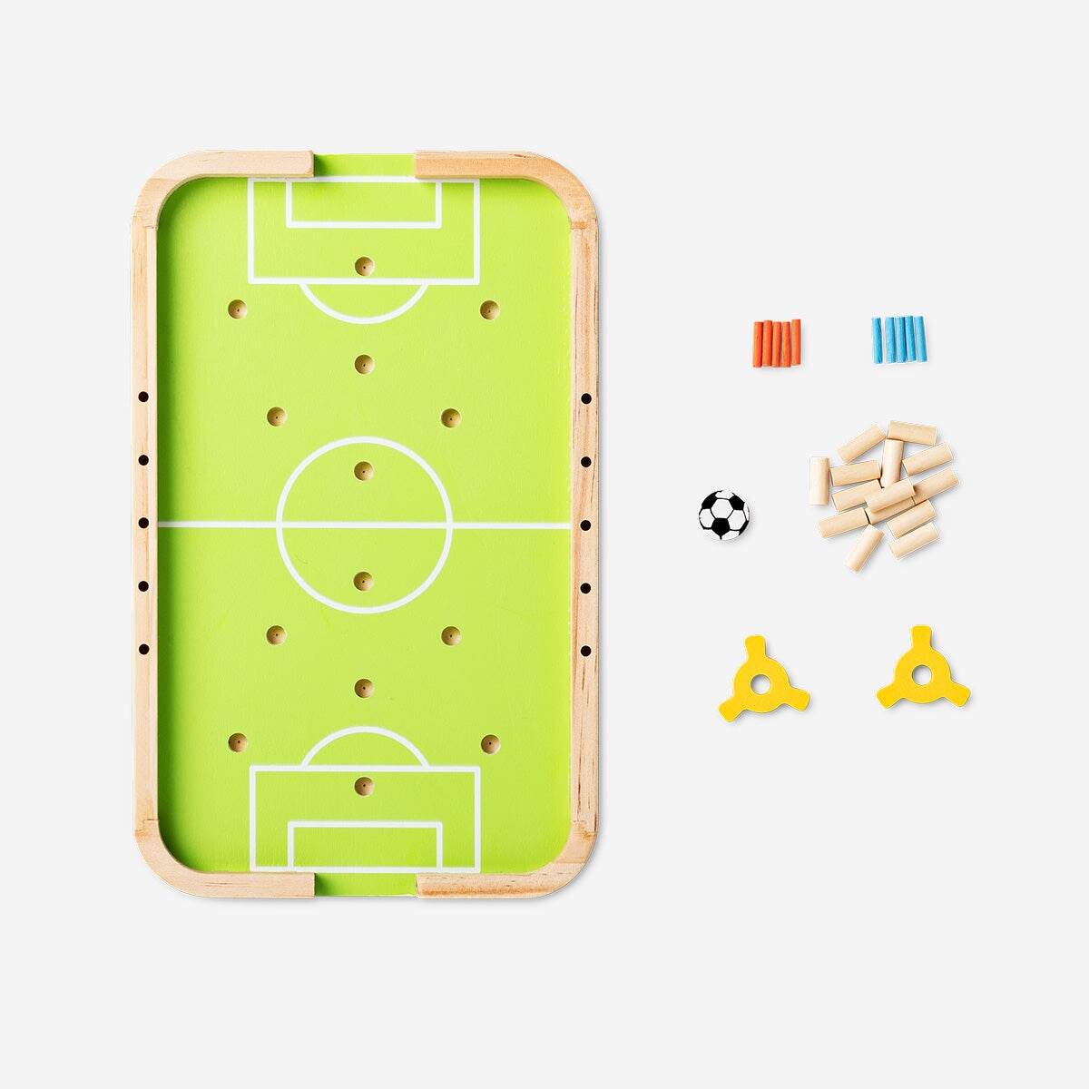 Mini fodboldspil i træ