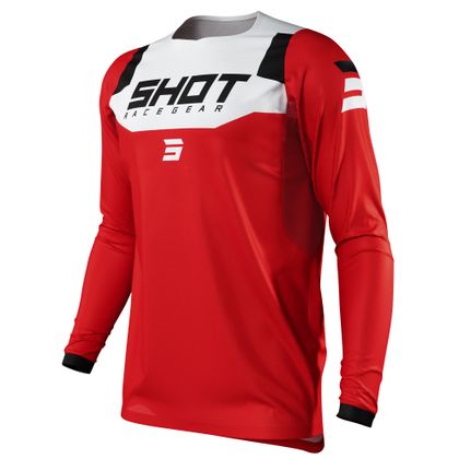 Maillot cross Shot CONTACT - CHASE RED 2022 - Rouge