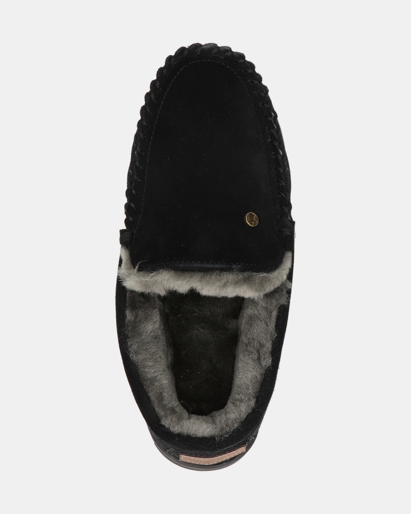Warmbat Australia Grizzly Pantoffels  - zwart