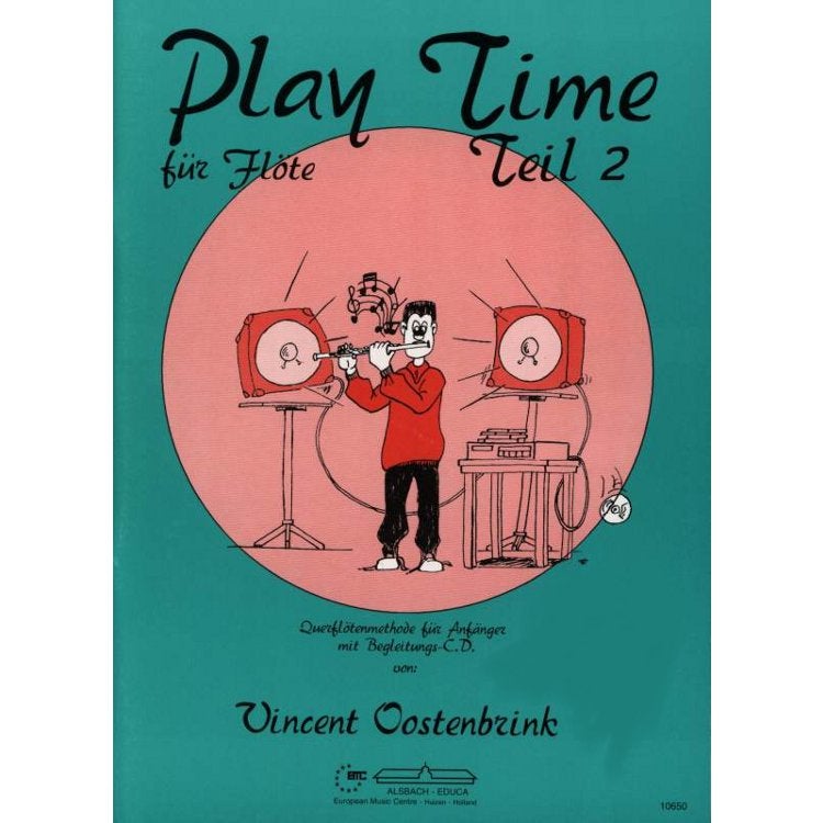 EMC Playtime für Flöte 2 lesboek voor dwarsfluit inclusief CD