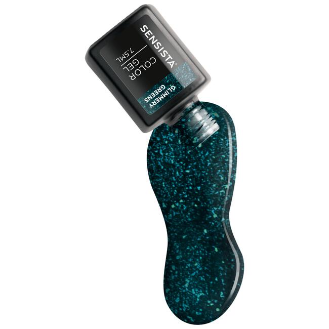 Sensista Color Gel Nagellak Glimmery Greens Groen/Glitter