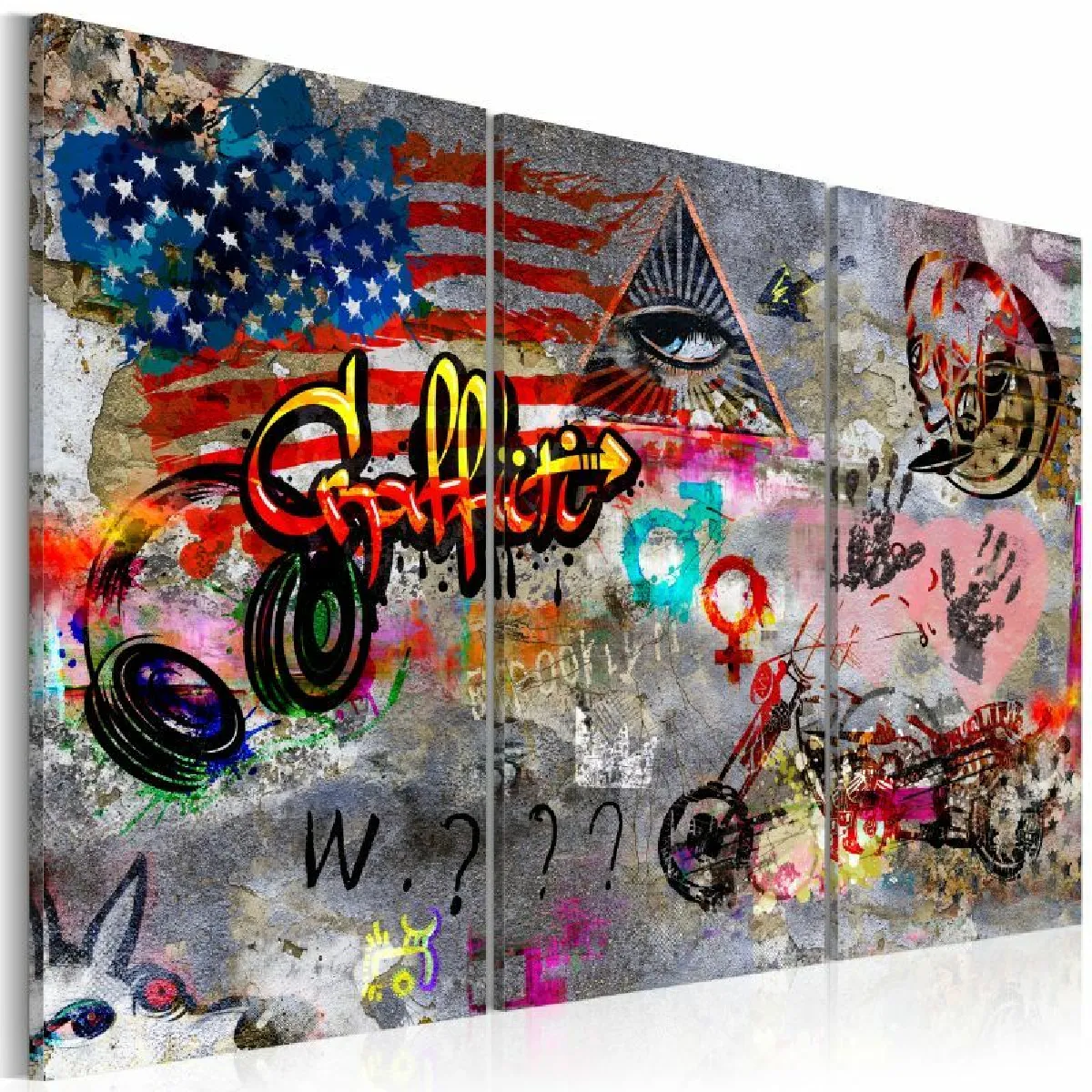 Paris Prix American Graffiti - 80x120 cm
