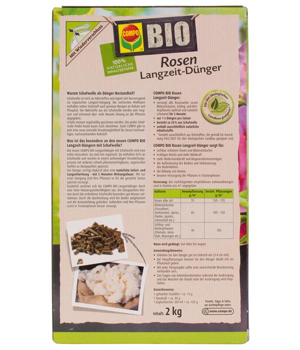 COMPO BIO Rosen Langzeit-Dünger mit