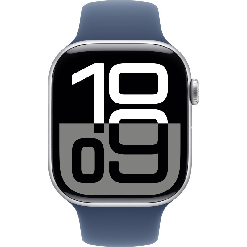 Apple Watch Series 10 OLED 46 mm Numérique 416 x 496 pixels Écran tactile Argent Wifi GPS (satellite)