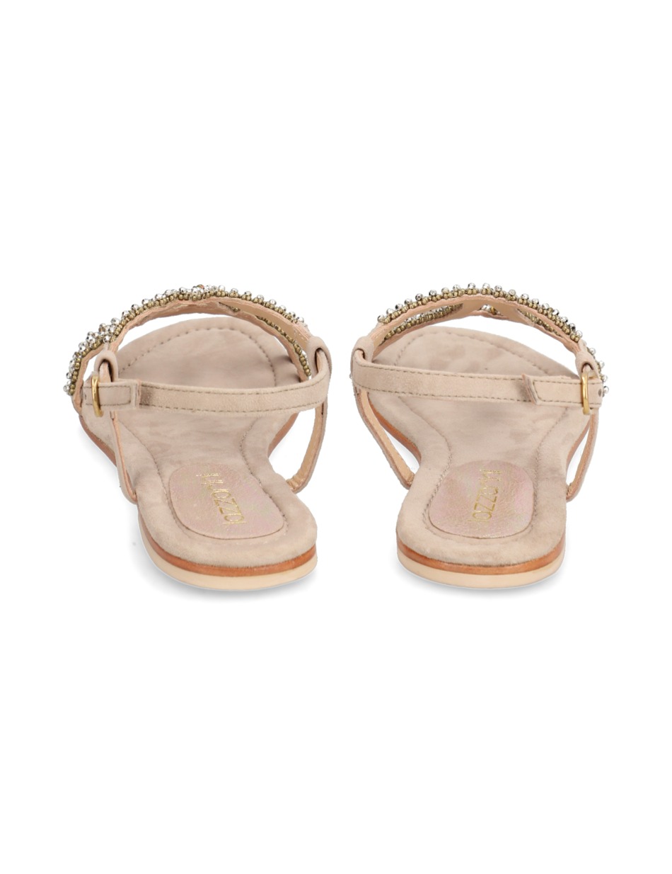 Veloursleder Sandale
