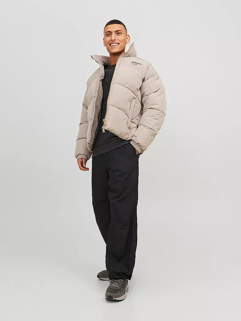 JACK & JONES Jogginghose JPSTPARACHUTE JJPANT schwarz
