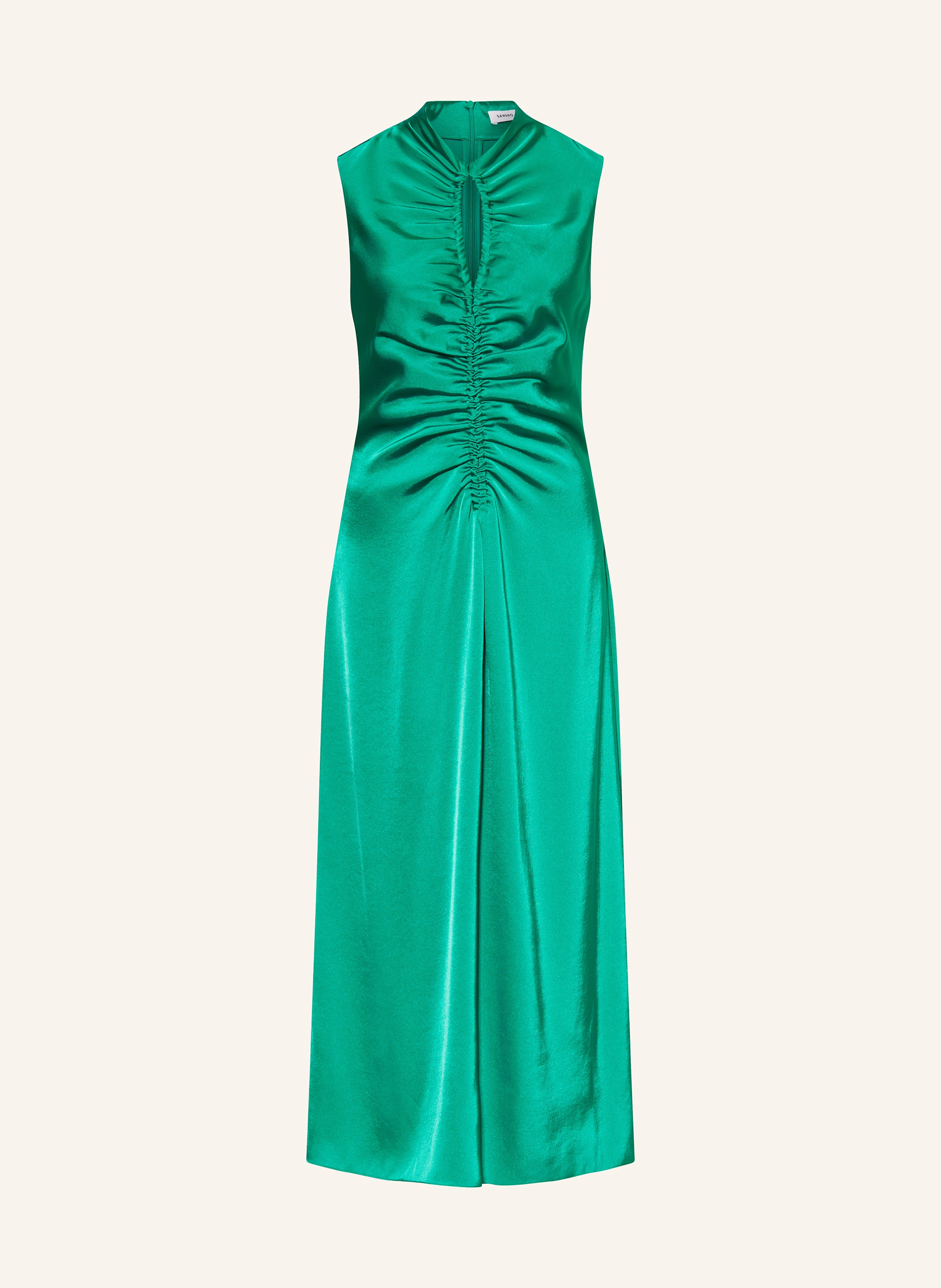 SANDRO Satinkleid mit Cut-out
