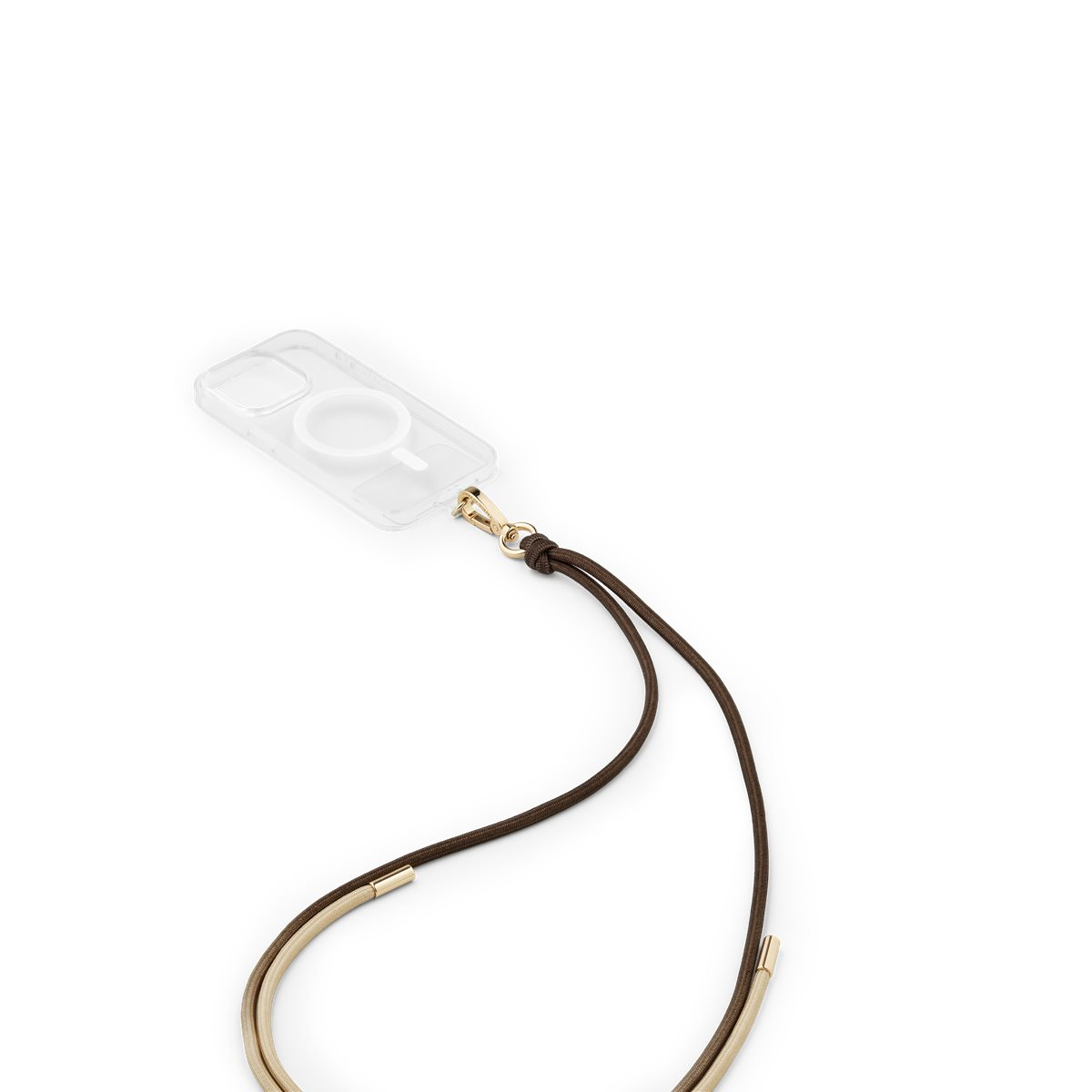 (140cm) Universal Necklace Handykette Webbing Lanyard Recycled (IDCDS-562) - Mocca Mousse