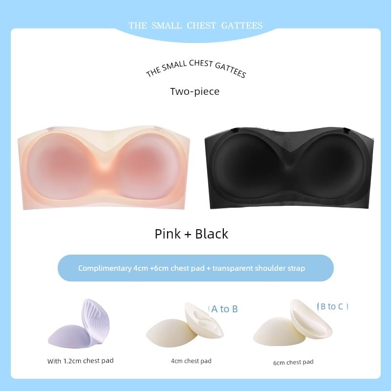 HYG Lingerie - Effen naadloze push-up bandeau