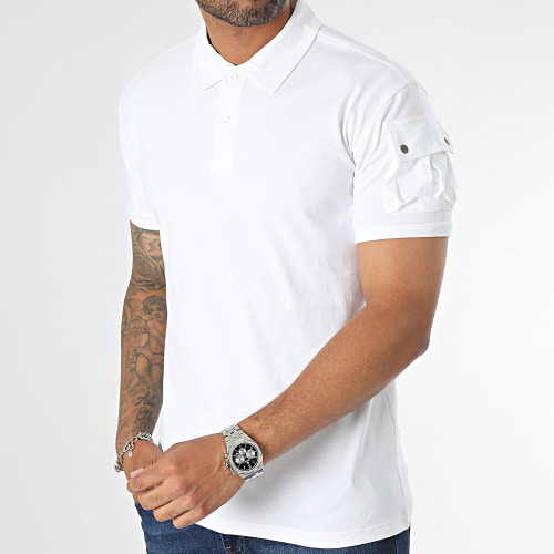 Polo Manches Courtes Blanc