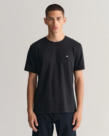 Gant T-shirt Shield Logo Zwart 2003184-5 kopen