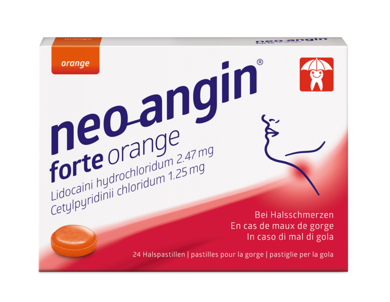 NEO-ANGIN forte Lutschtabl orange Blist 24 Stk