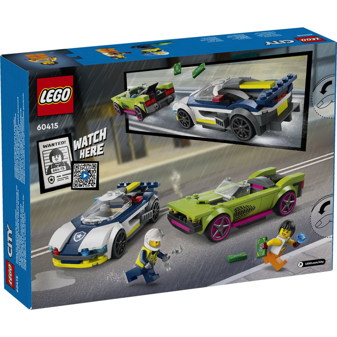 LEGO® City Police 60415 - Verfolgungsjagd mit Polizeiauto und Muscle Car