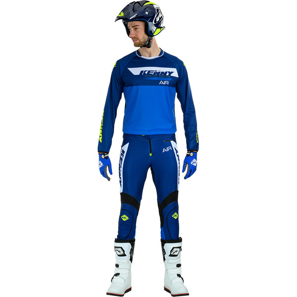 Kenny - Maillot Trial Air Bleu / Jaune