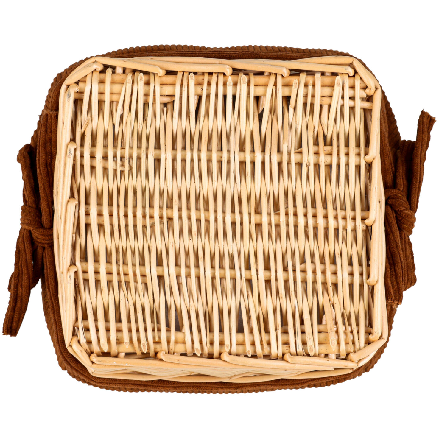 Kartoffel- und Brotkorb Cord braun