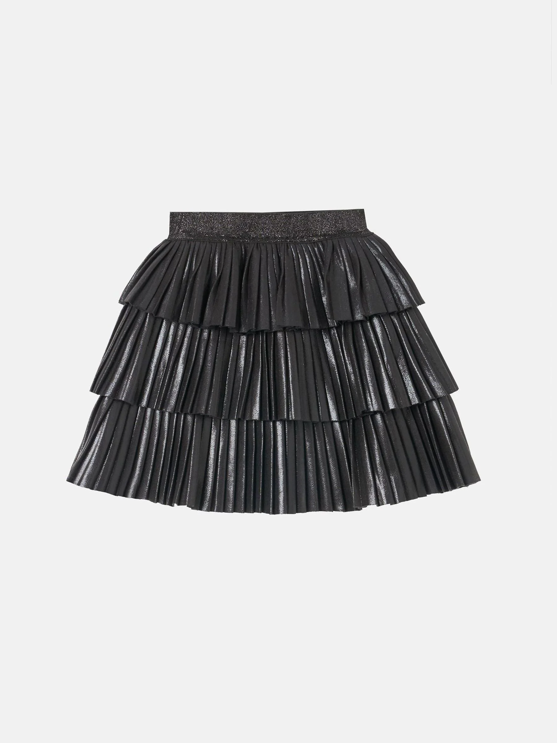 Zwart - Angel & Rocket Lucile Metallic Tiered Rara Skirt