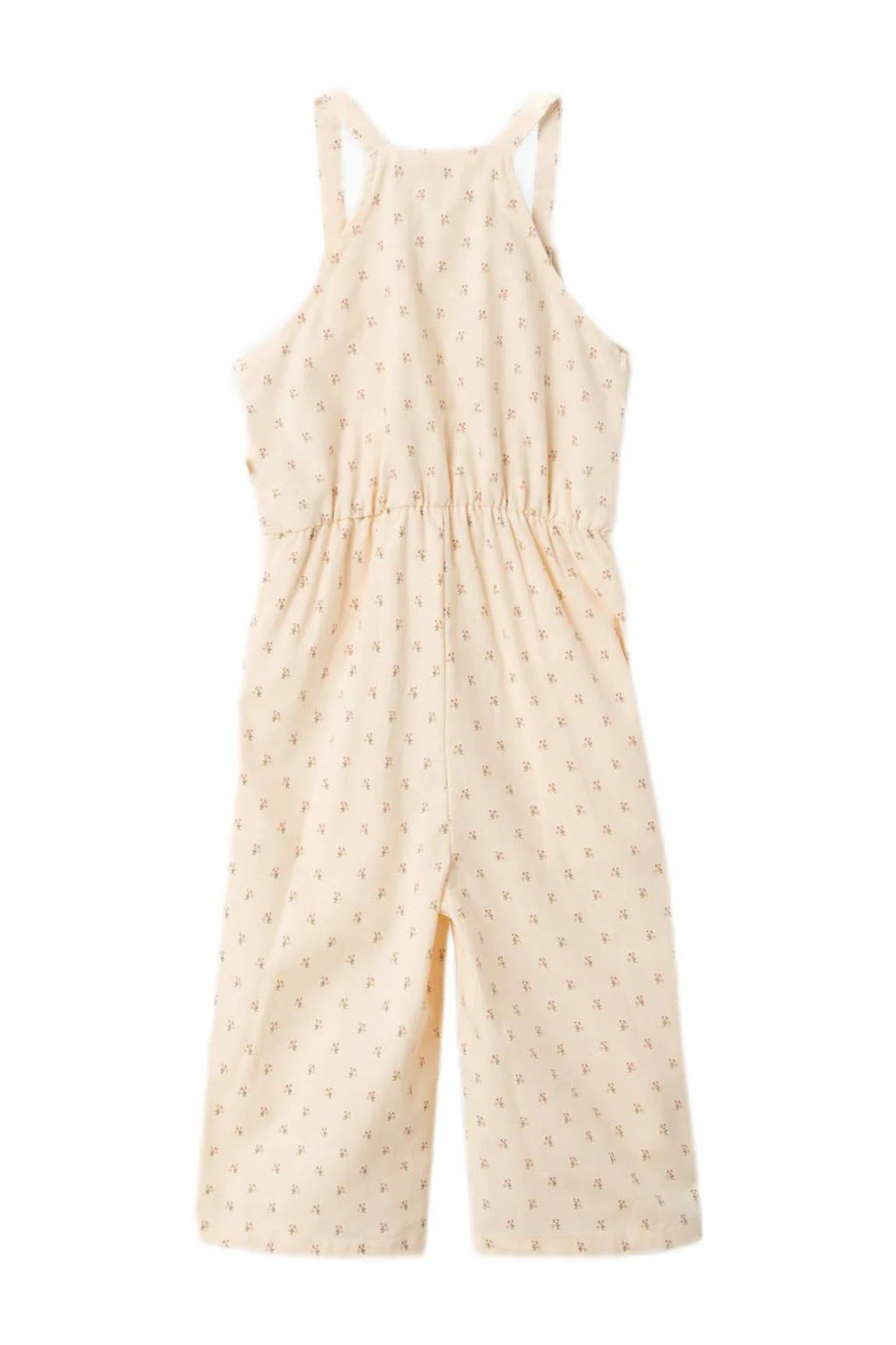 LIL' ATELIER regular fit tuinbroek NMFFAMAJA met all over print ecru