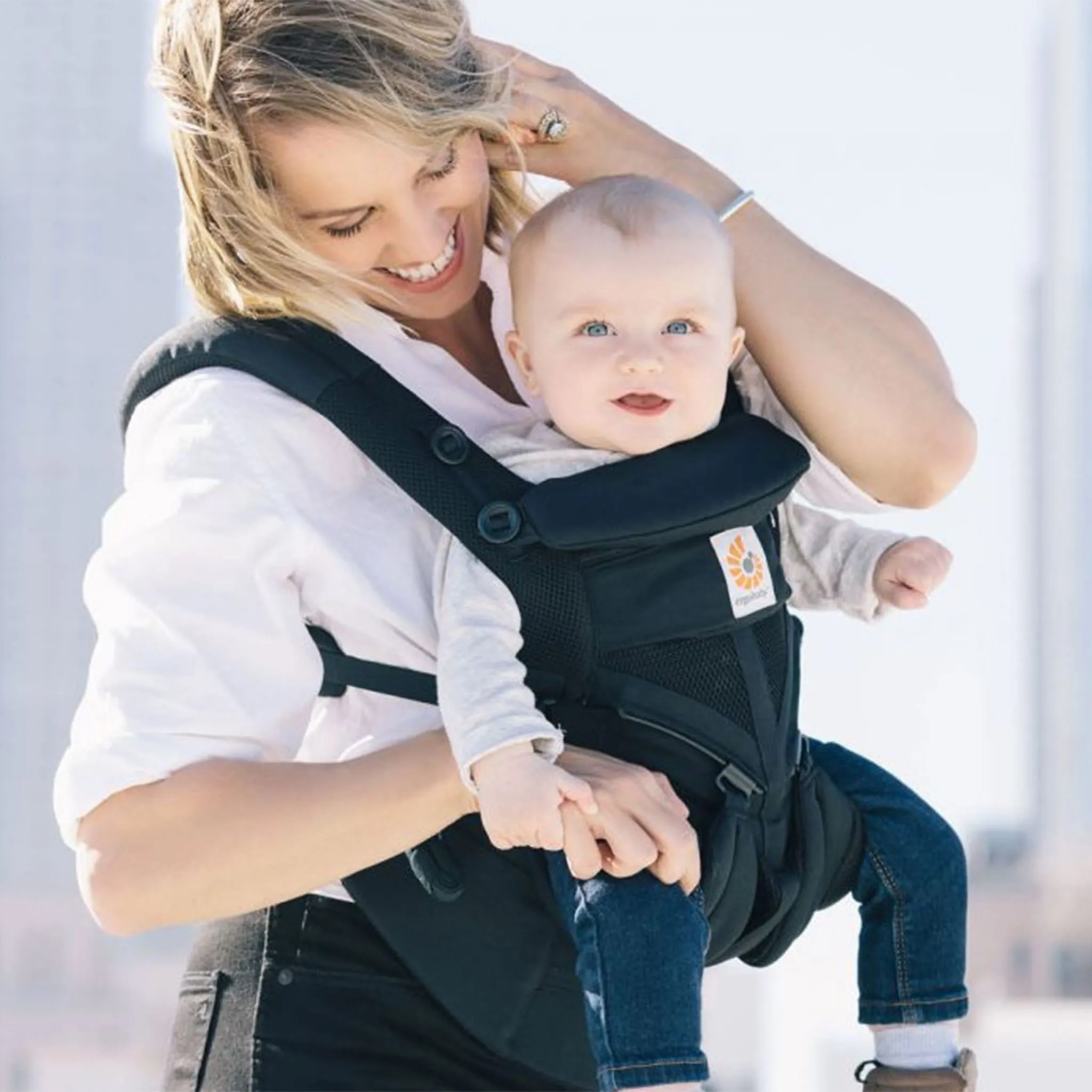 Ergobaby Porte-bébé Omni 360 Cool Air Mesh - Onyx Noir