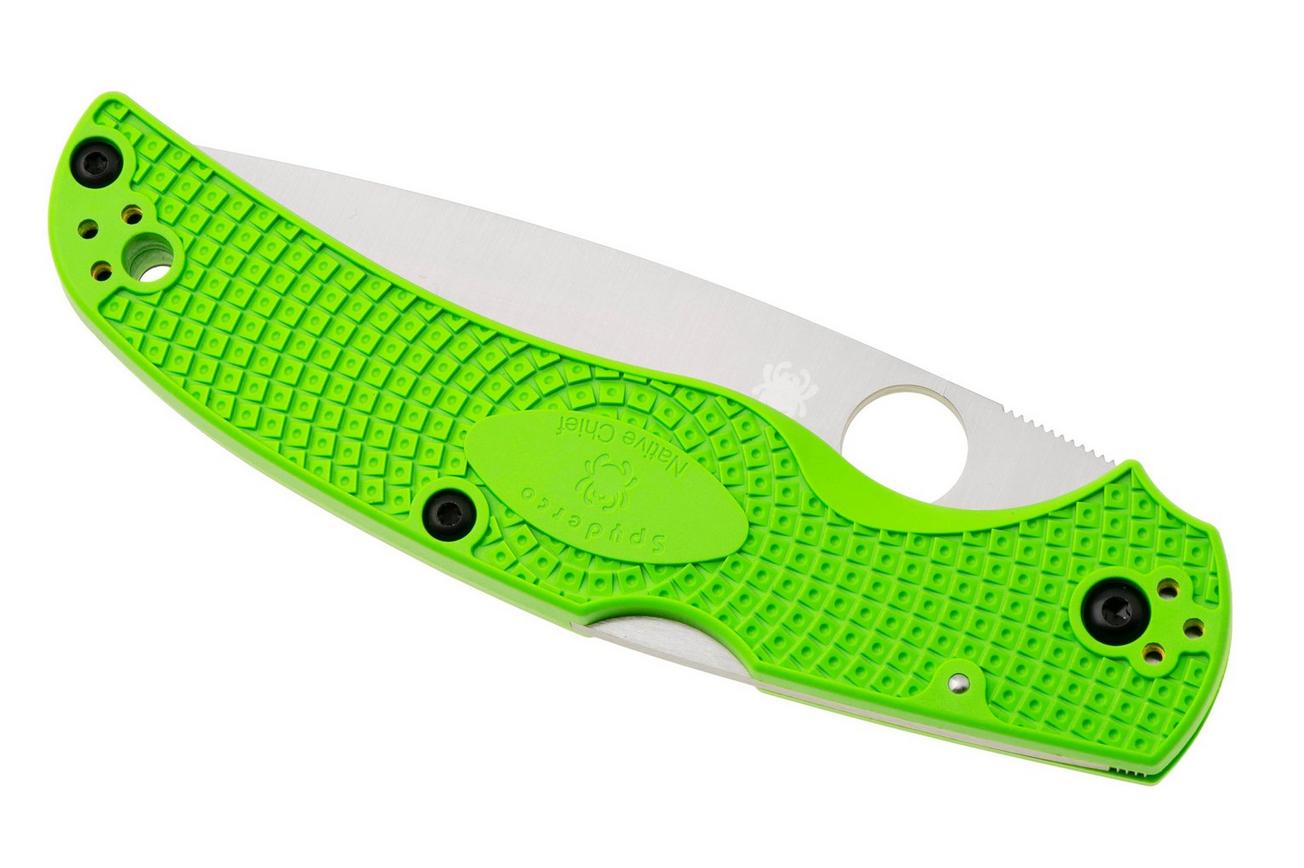 Spyderco Native Chief Salt Lightweight LC200N C244PGR Green FRN, zakmes