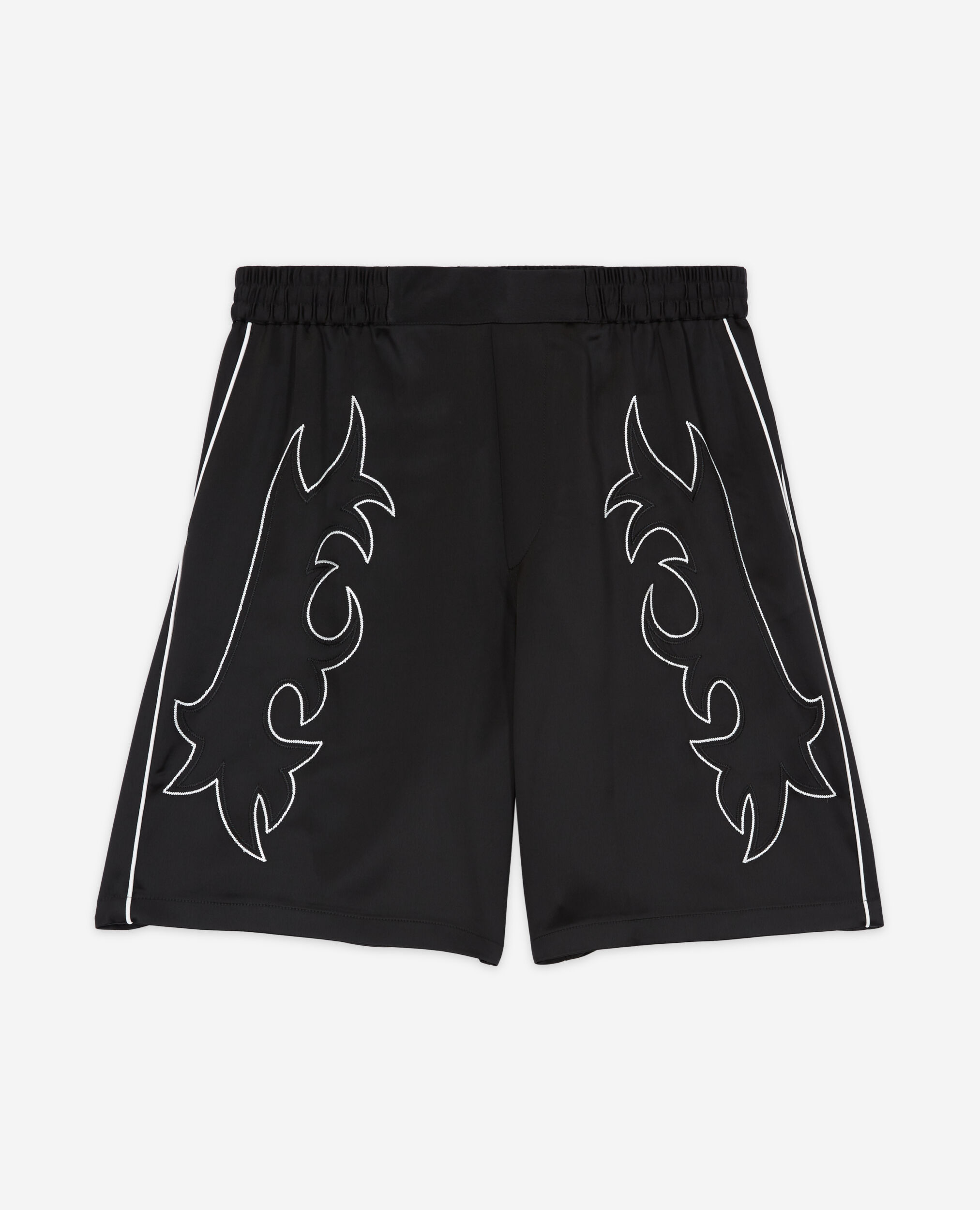 Short noir avec broderies Western