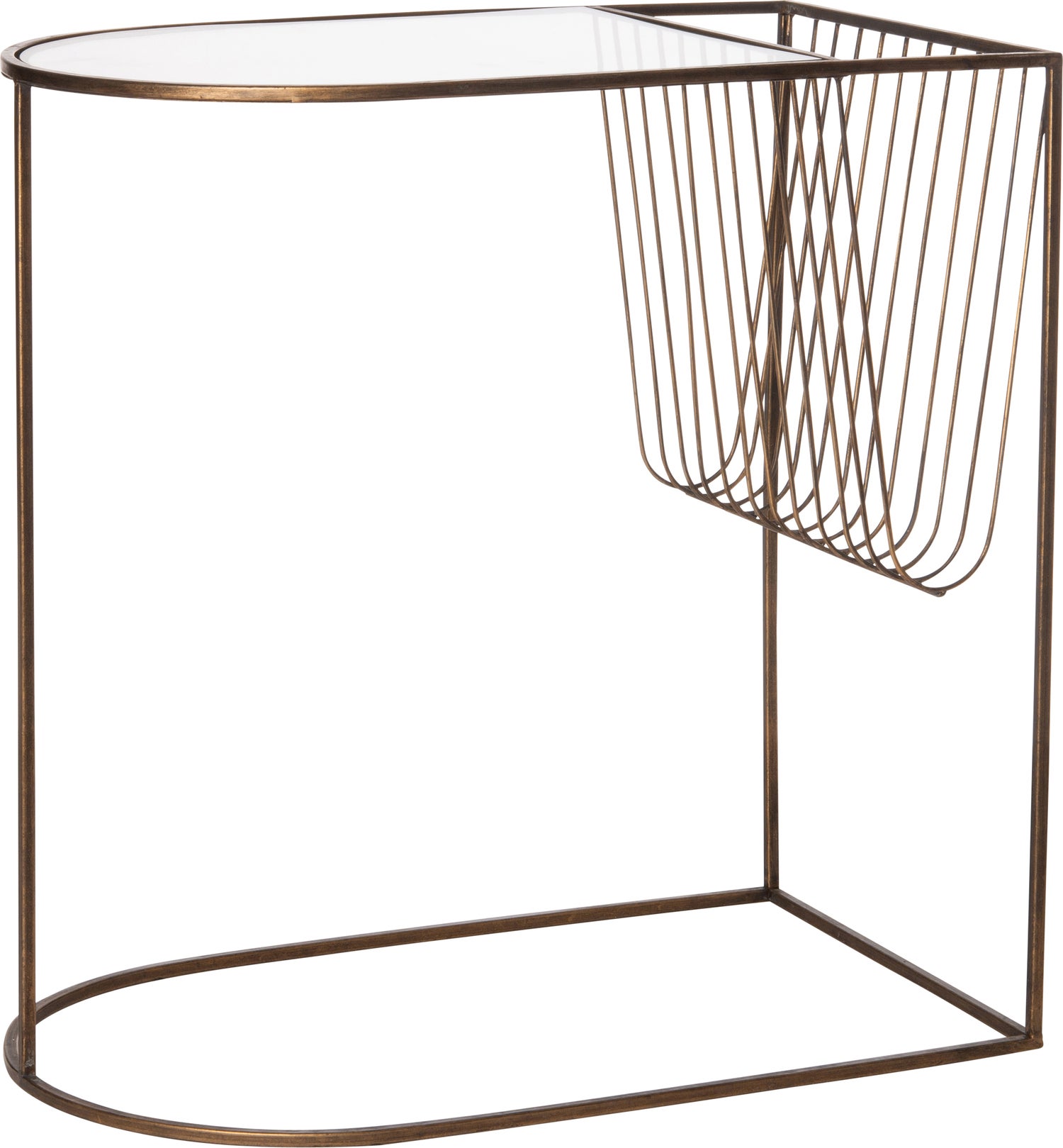 Intratuin bijzettafelGina goud 53,3 x 33 x 55 cm