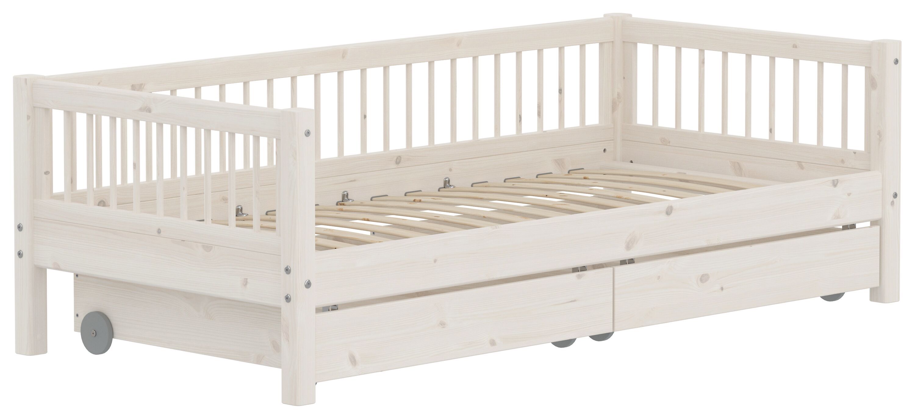 Flexa CLASSIC Kombibett - White Wash / B: 100.0 cm x T: 210.0 cm x H: 67.0 cm