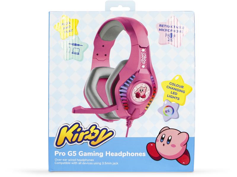 OTL Headset Nintendo Kirby PRO G5 Rosa; Pink Komfortables Gaming-Headset für die Switch im Kirby Design