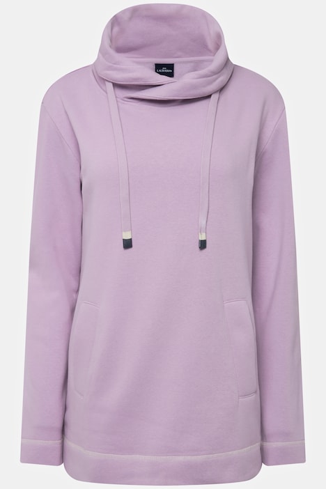 Sweatshirt, Stehkragen, Langarm