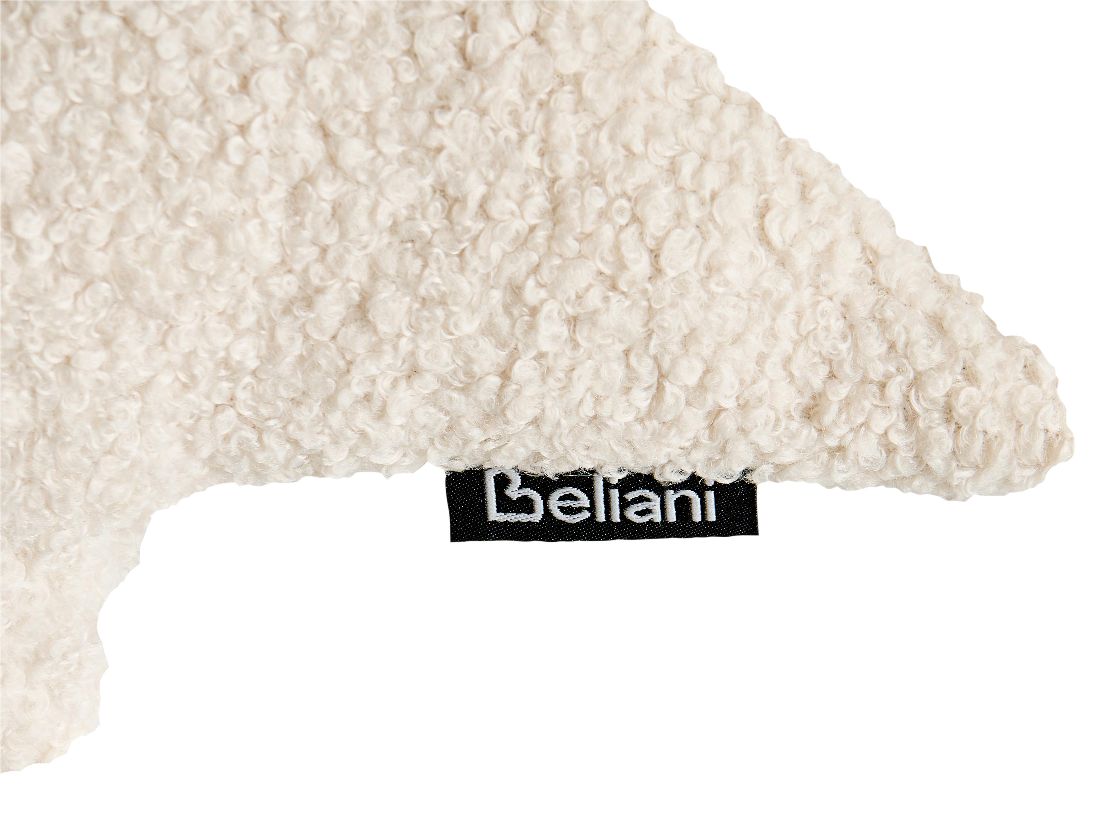 Set van 3 sierkussens WINTERLAND Bouclé 30 x 35 cm 45 x 25 cm Lichtbeige kerstmotief