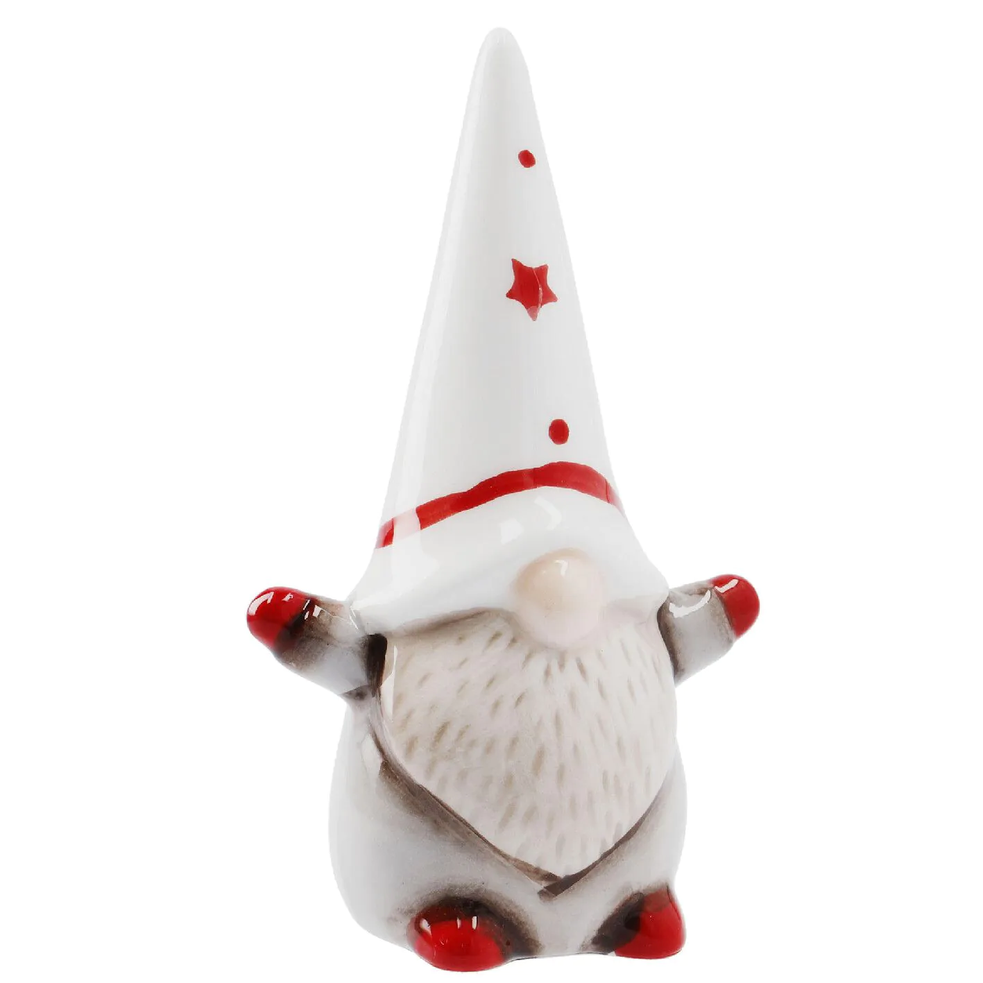 Wichtel mit Arme, weiß, 12 cm