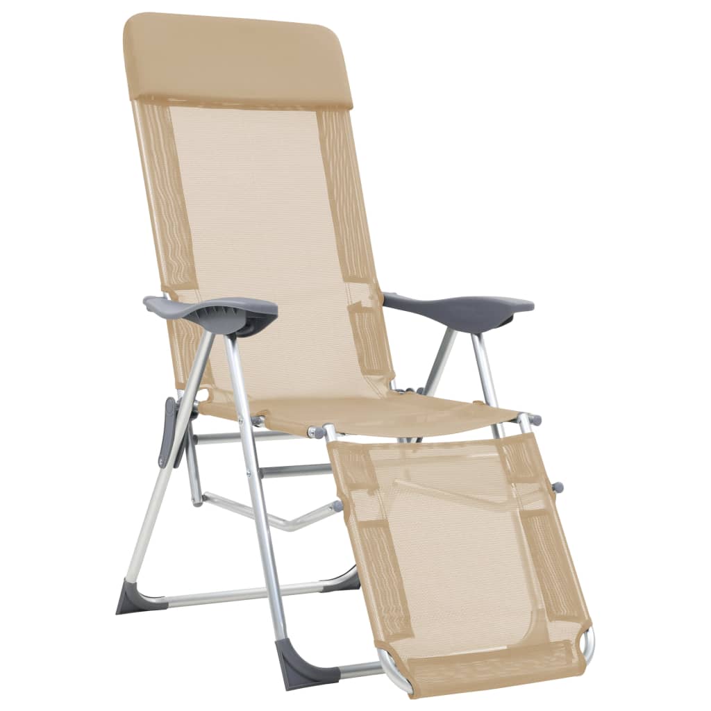 Cadeira de jardim Vidaxl cor creme