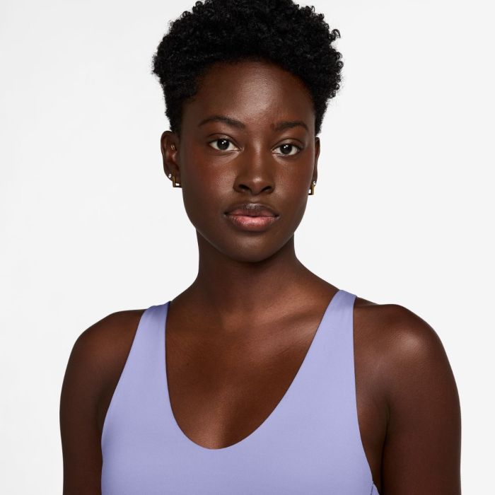 Nike Dame BH Pro Indy Plunge Bra Bold Lilla