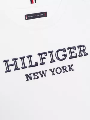 Camiseta Hilfiger com logotipo bordado Monotype