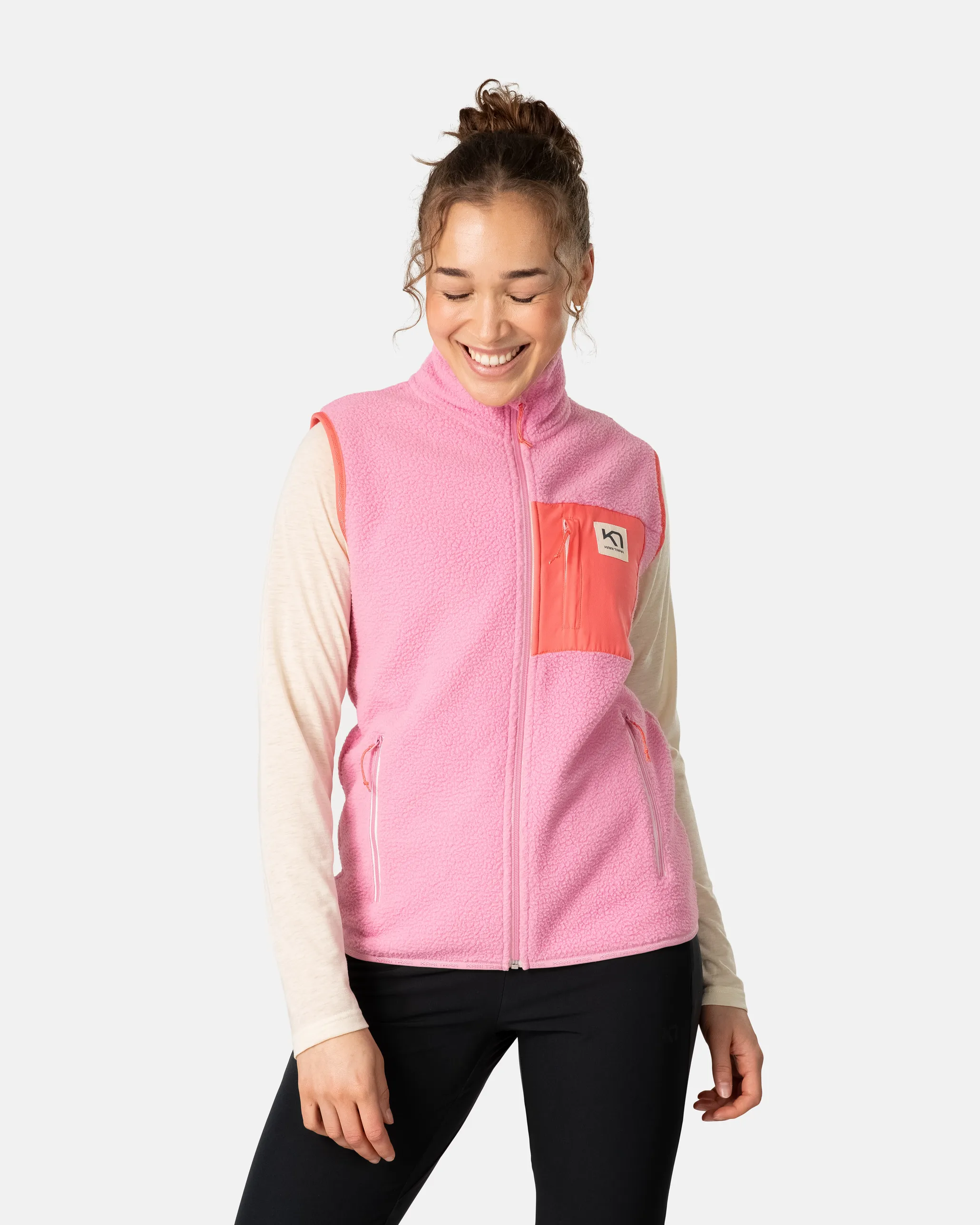 Kari Traa Rothe Vest Dusty Pink