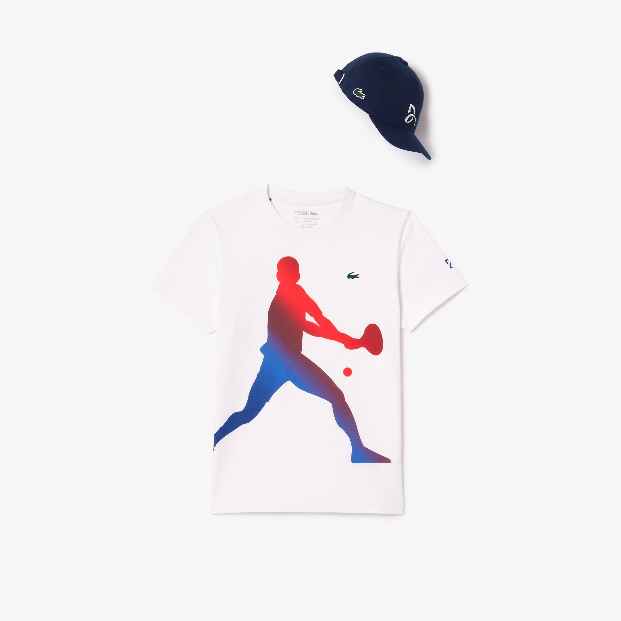 LACOSTE TENNIS x Novak Djokovic-Set bestehend aus T-Shirt und Kappe T-Shirts - Weiss - Lacoste - Herren