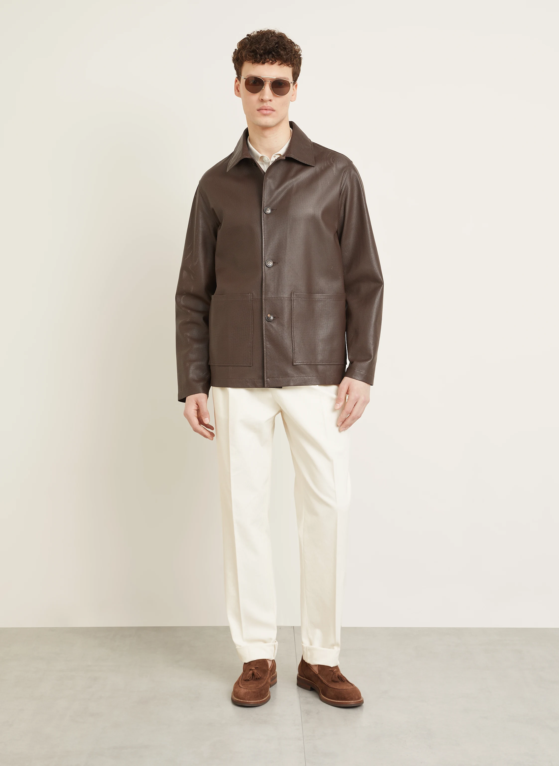 manzoni 24 Lederjacke