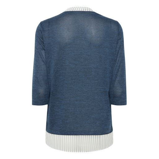 Fransa Strikbluse, Navy, S