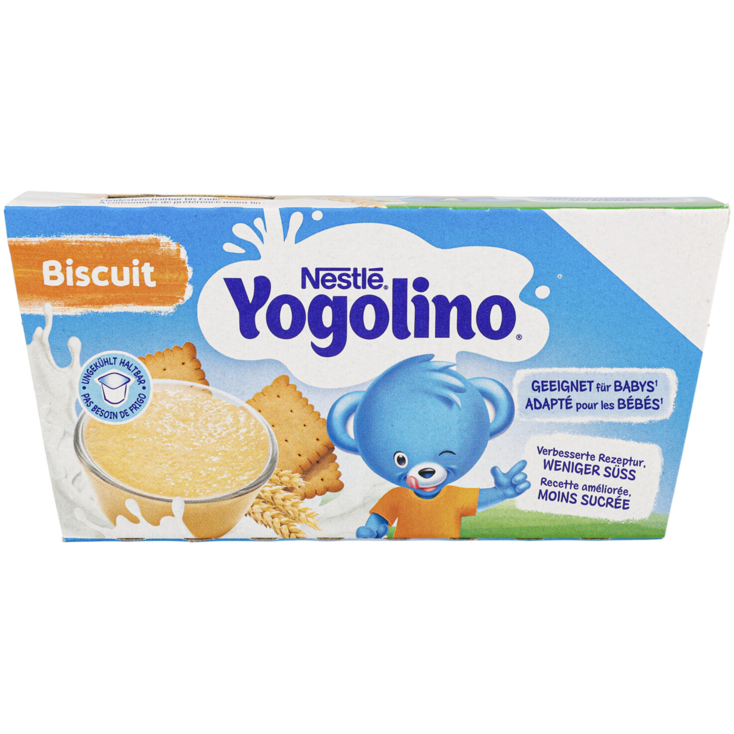 Yogolino Biscuit, Milchdessert für Babys, nach 6 Monaten, 4 x 100 g