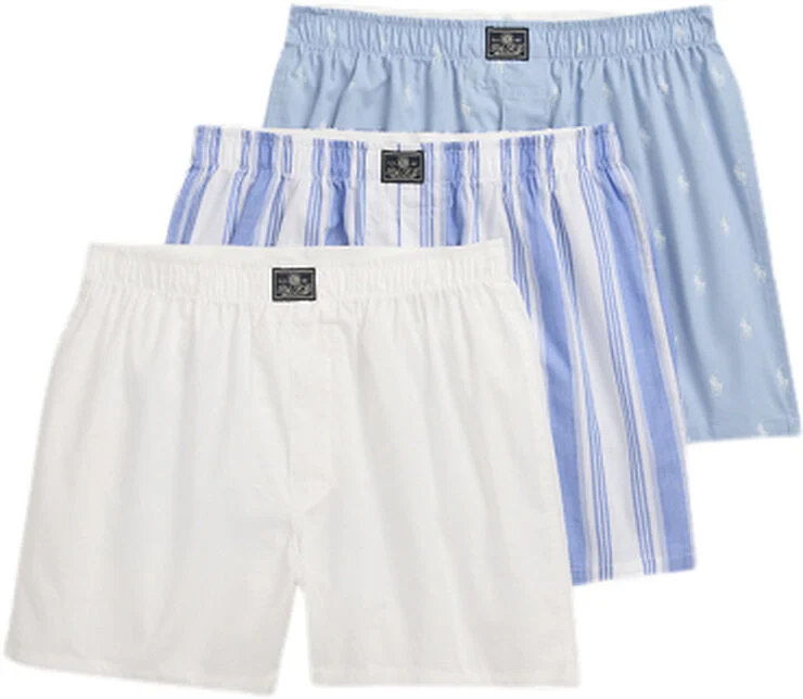 Polo Ralph Lauren COTTON-3PK-BXR 3pk stripe/white/est blue aopp