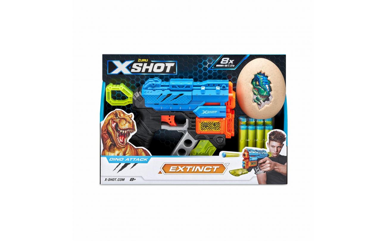 X-shot Dino Attack Extinct met 8 darts