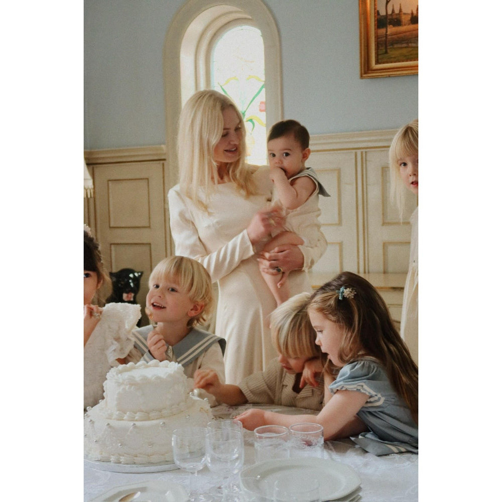 Køb Konges Sløjd Ashley Blue Celebration Sailor Romper GOTS