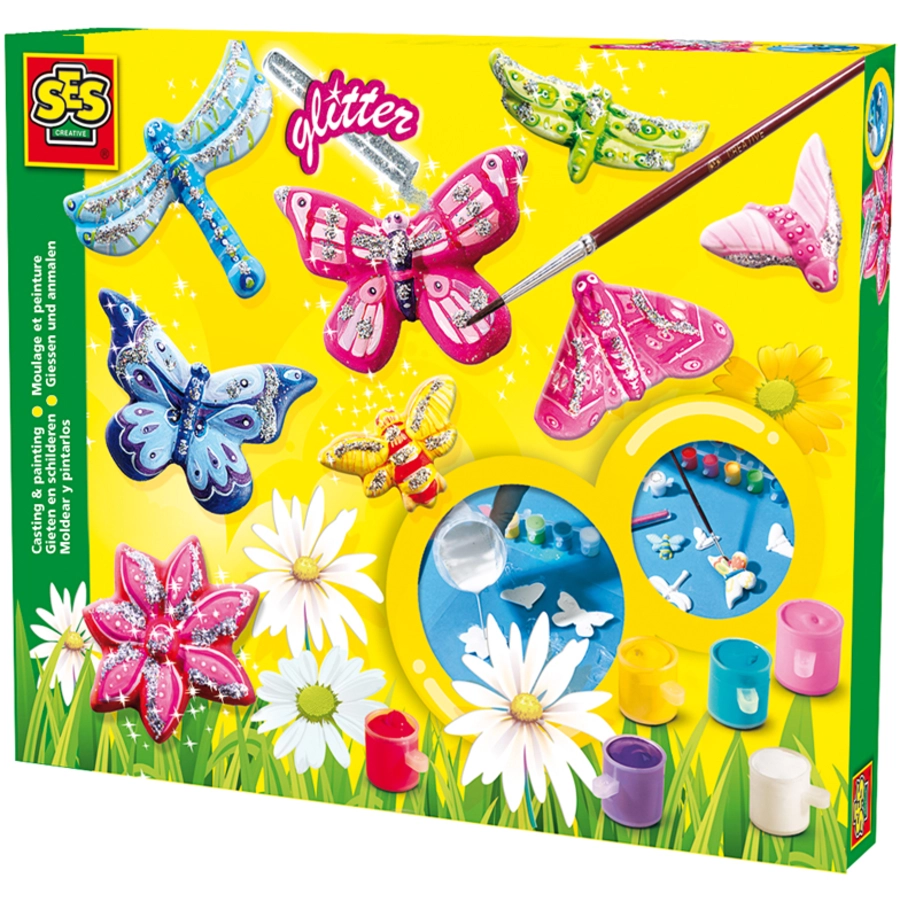 SES Creative® Glitzerschmetterlinge gießen