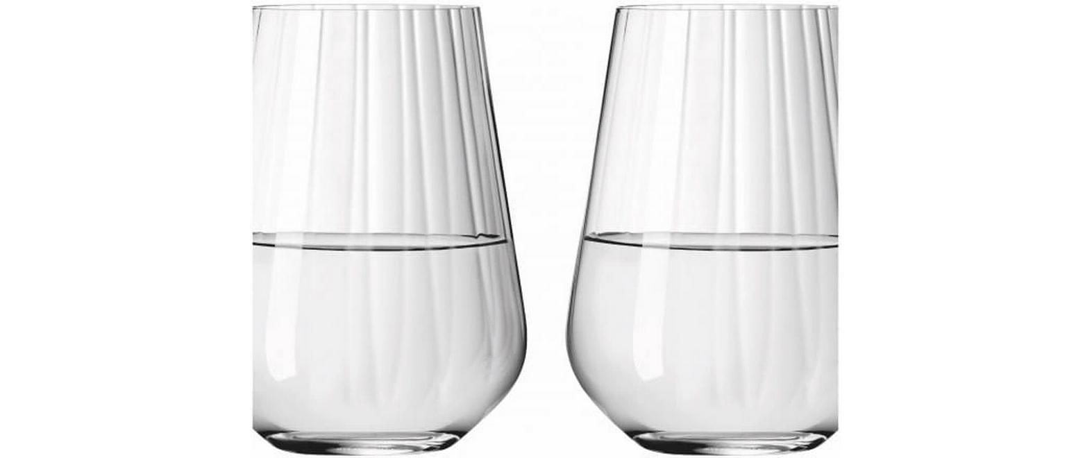 Trinkglas Sternenschliff No 2. 540 ml, 2 Stück, TransparentWasserglas-Set