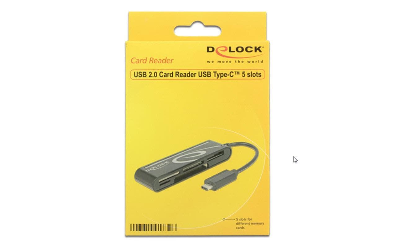 Card Reader Extern 91739 5 SlotsExterner Universal-Cardreader mit USB-C-Anschluss