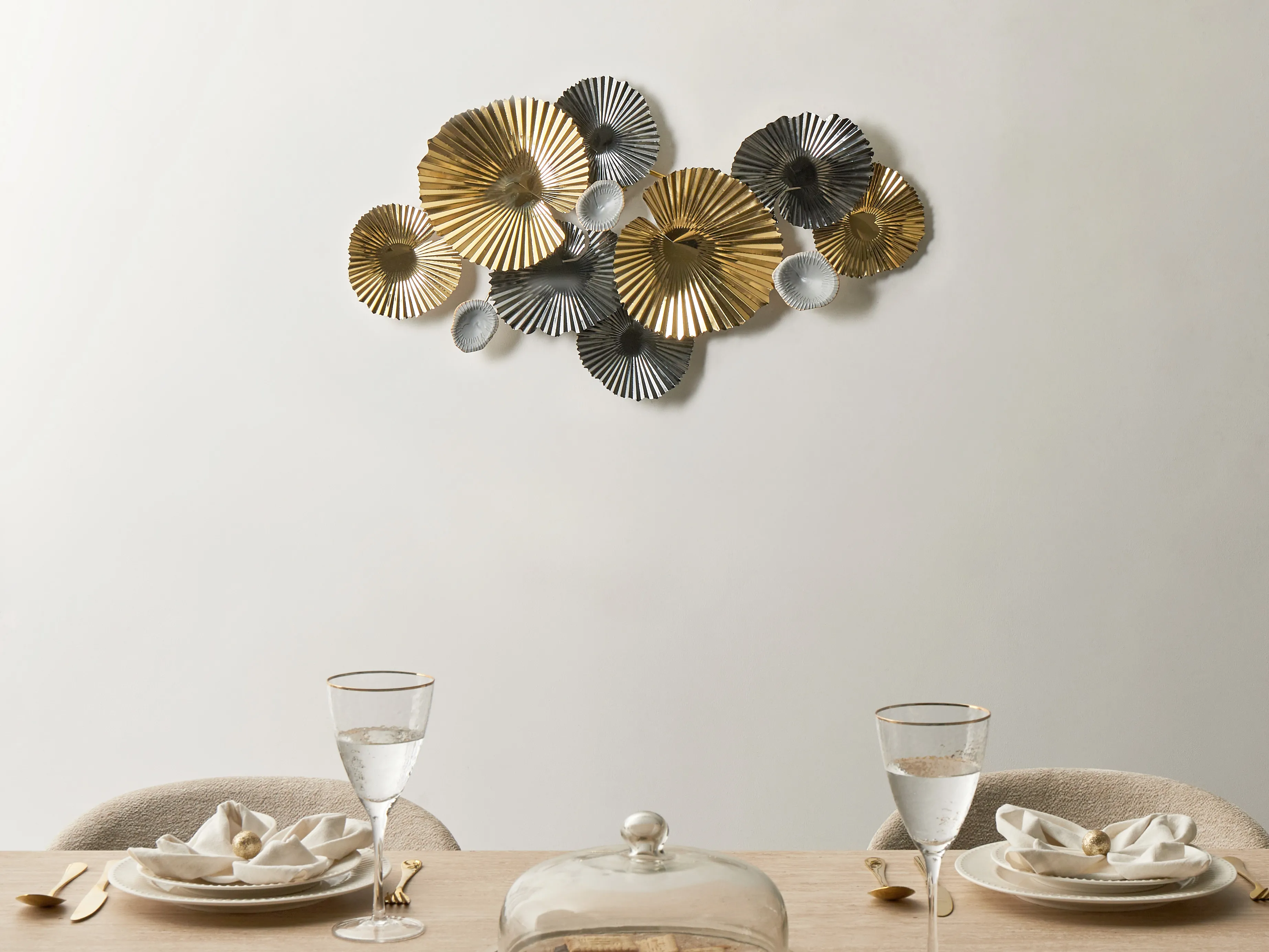 Wanddecoratie FRANCIUM Metaal 50 cm Meerkleurig