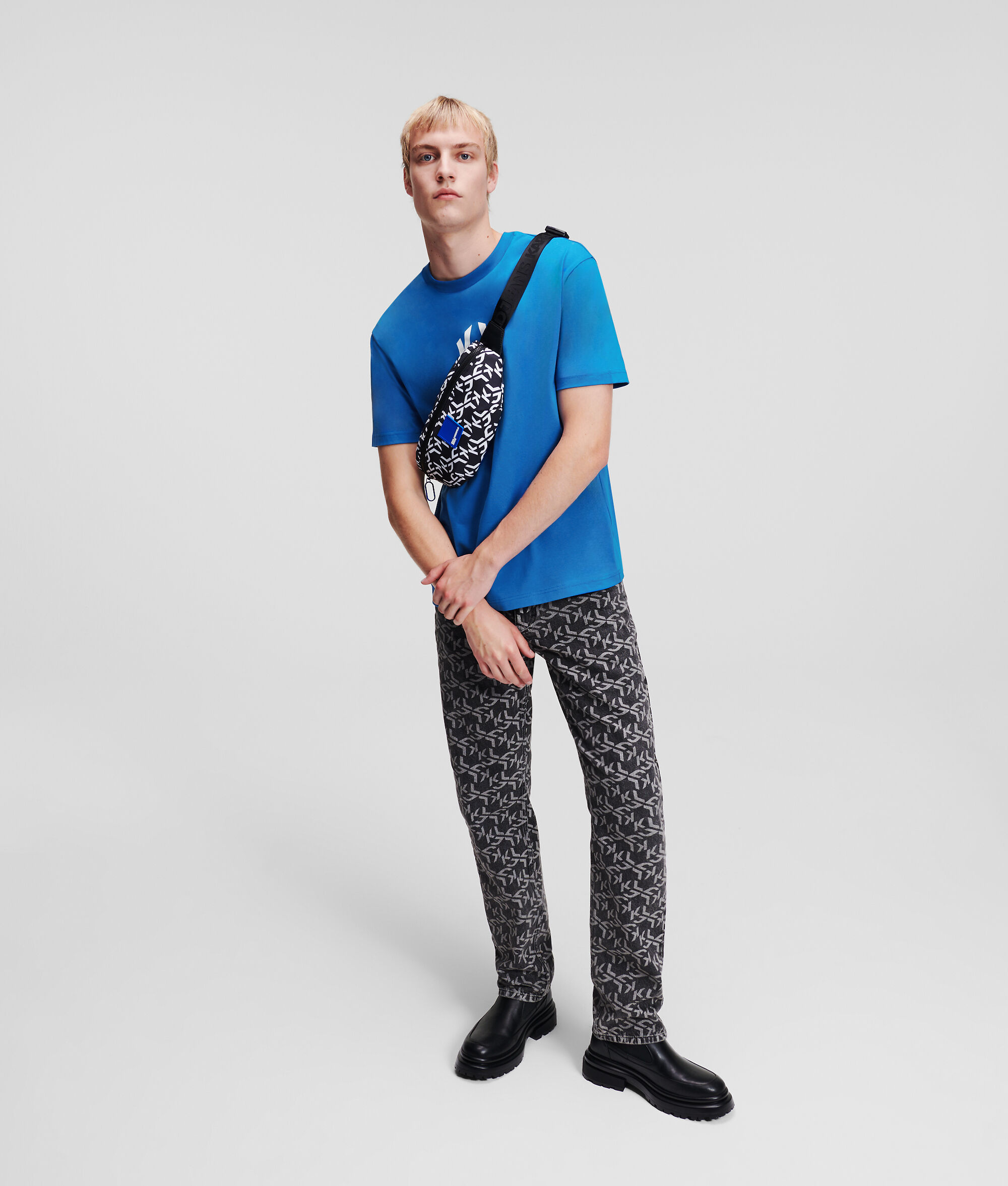 T-SHIRT COUPE DROITE KLJ MONOGRAM