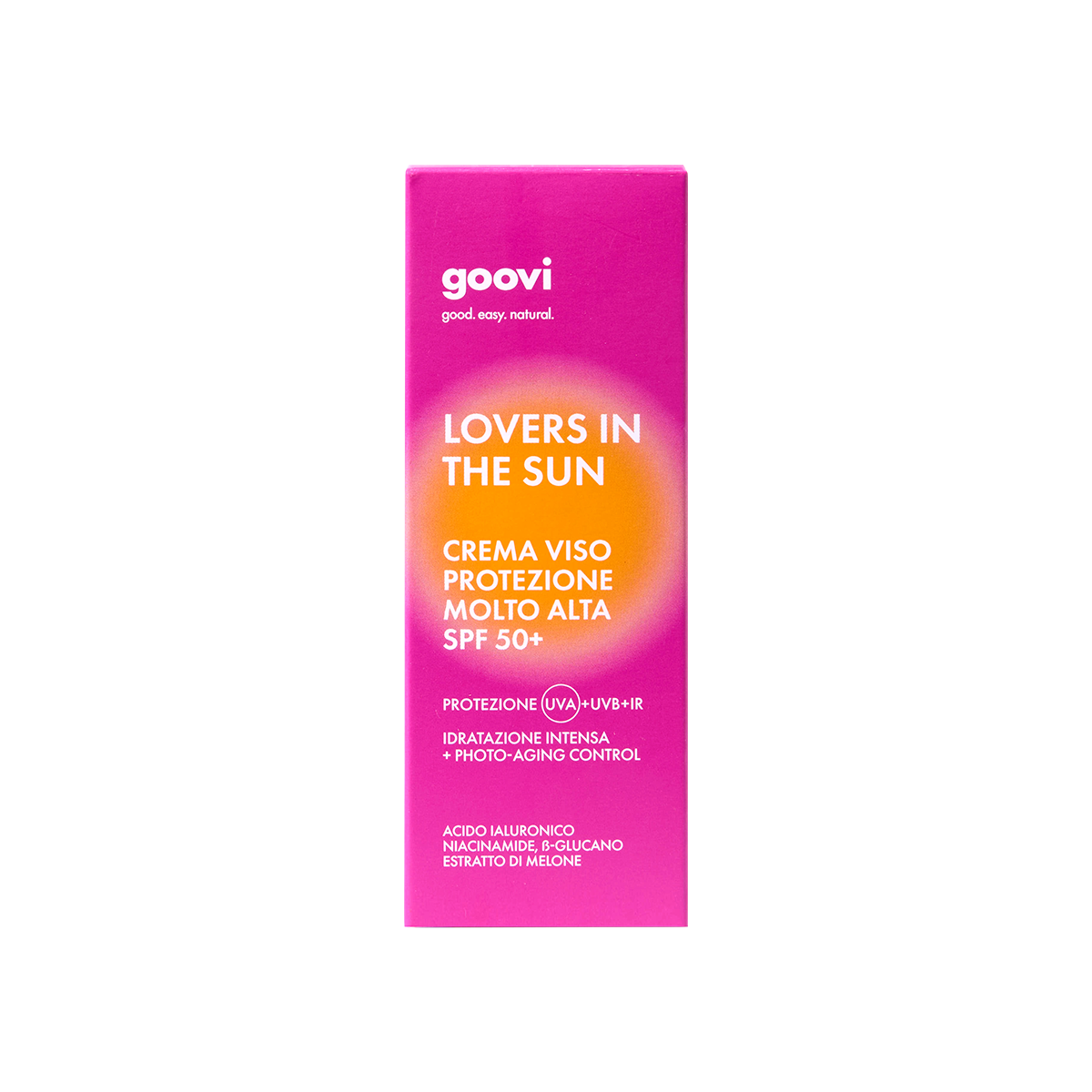 Goovi LOVERS IN THE SUN Gesichtssonnencreme<br>50 ml, Dispenser, Creme, mit sehr hohem Schutzfaktor SPF50+